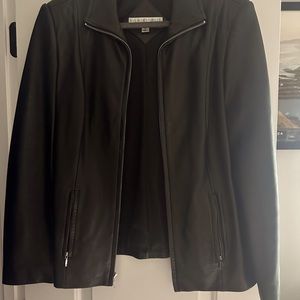 Woman’s lamb skin leather jacket